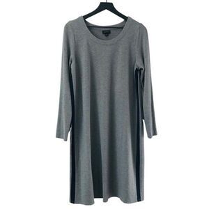 J. Jill Wearever Collection Jersey Knit Stretchy Scoop Neck Casual Sweater Dress